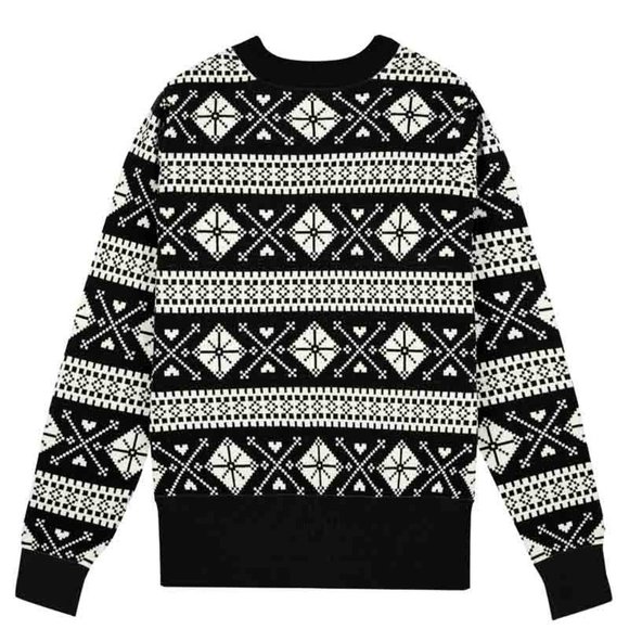 Joanie Enni Fair Isle Knit Jumper in Black US size Medium NWT - Picture 8 of 9